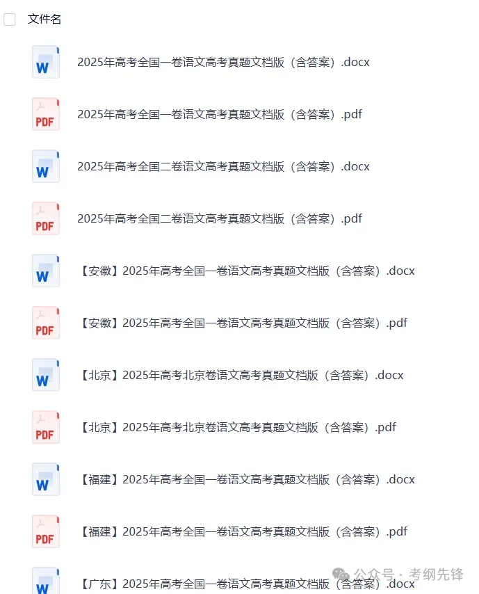 浙江省【高考真题】2025高考试题与答案电子打印版pdf含历年解析 第4张