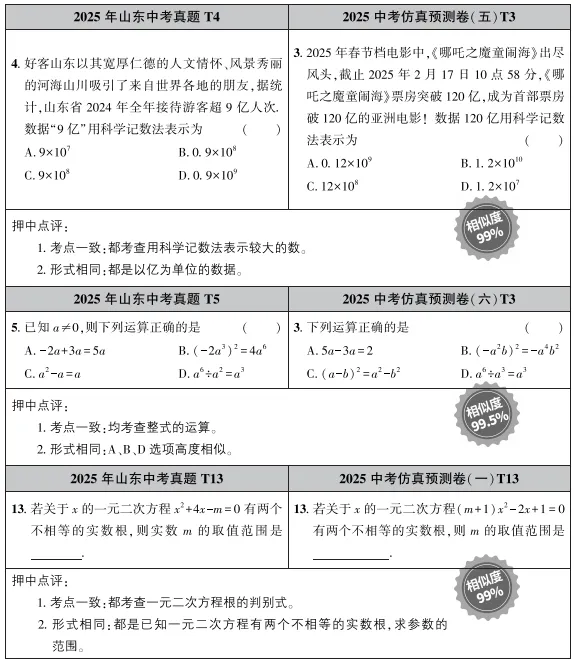 中考预测卷:题相似度99.5%,不做亏大! 第7张
