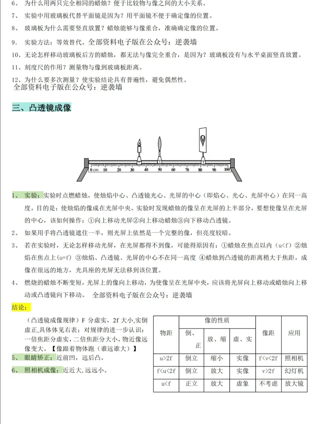 【中考物理】初中物理重点知识笔记 第13张