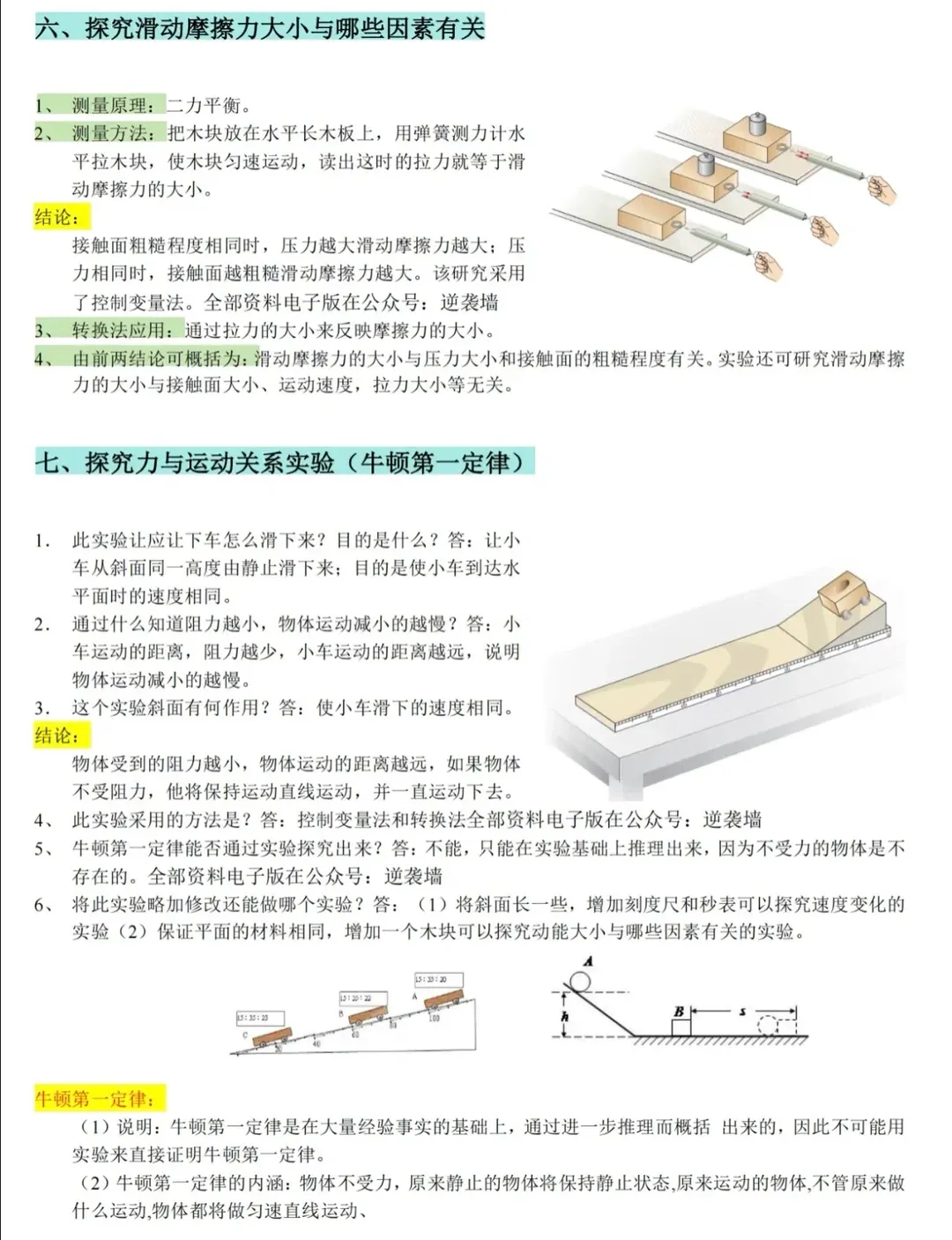 【中考物理】初中物理重点知识笔记 第15张