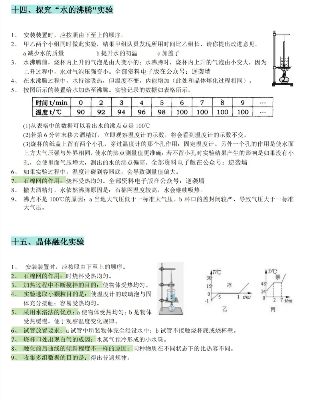 【中考物理】初中物理重点知识笔记 第19张