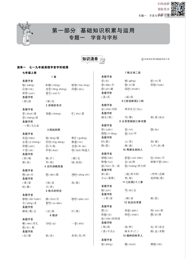 中考语文丨总复习专题知识要点(147页) 第2张