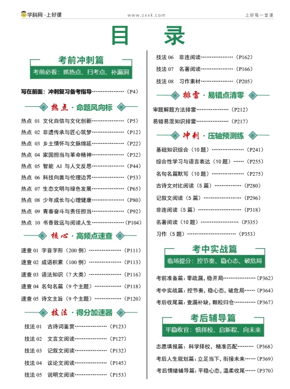 2026《学科网中考考前最后一课》全科可打印 第2张