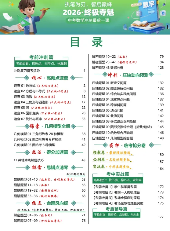 2026《学科网中考考前最后一课》全科可打印 第4张