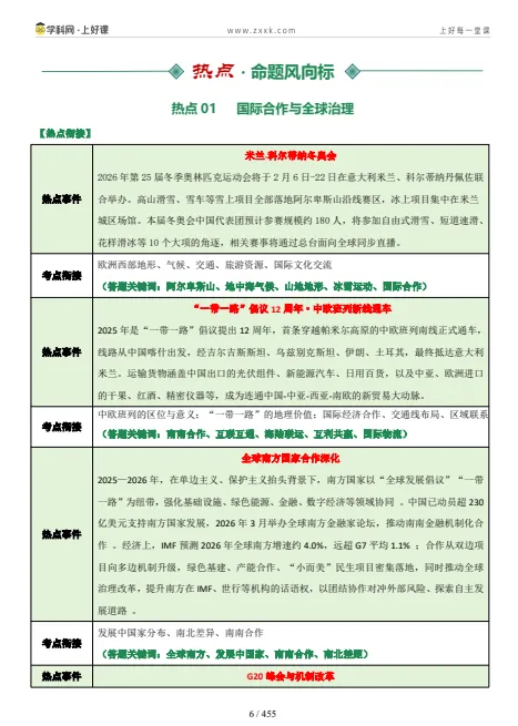 2026《学科网中考考前最后一课》全科可打印 第19张