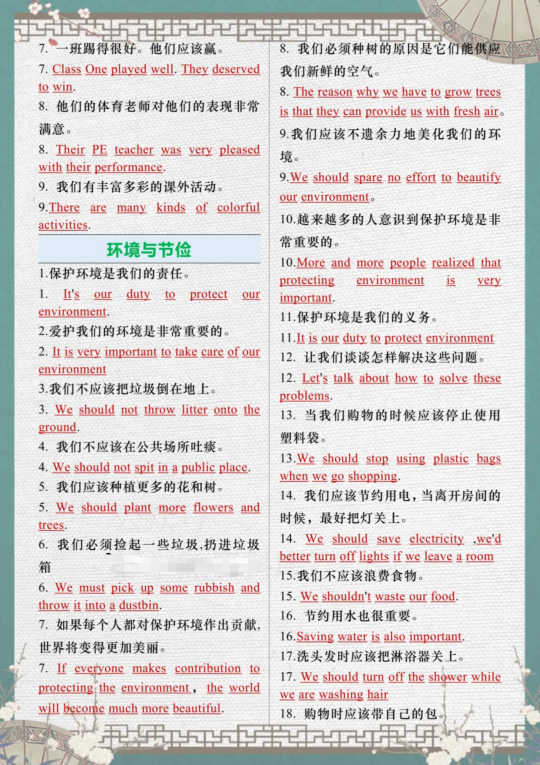 (中考复习)2026中考英语作文满分句型汇总 第4张 (中考复习)2026中考英语作文满分句型汇总 第4张