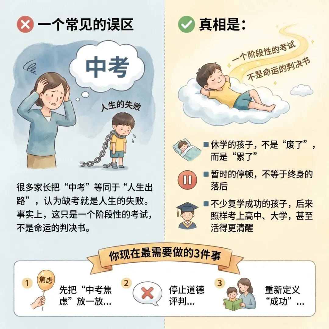 中考在即,孩子却休学在家?别慌!这样做比逼迫更有效 第6张