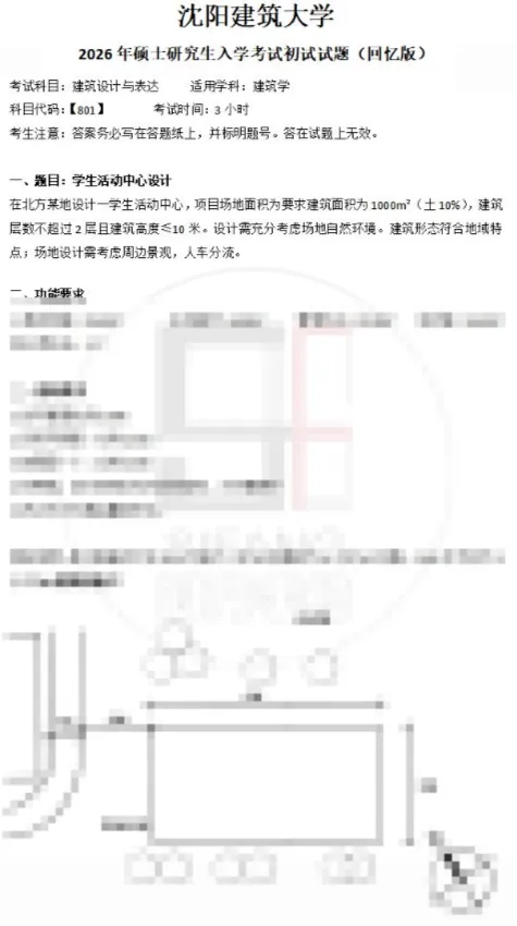 【真题来袭】14所双非院校—建筑学考研历年真题,简单好考,性价比如此之高还有人不知道吗? 第10张