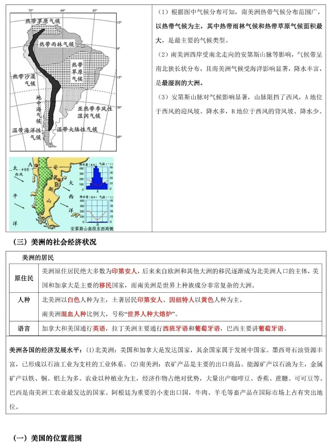 2026年中考地理填图速记:美洲+美国+巴西(可下载) 第13张