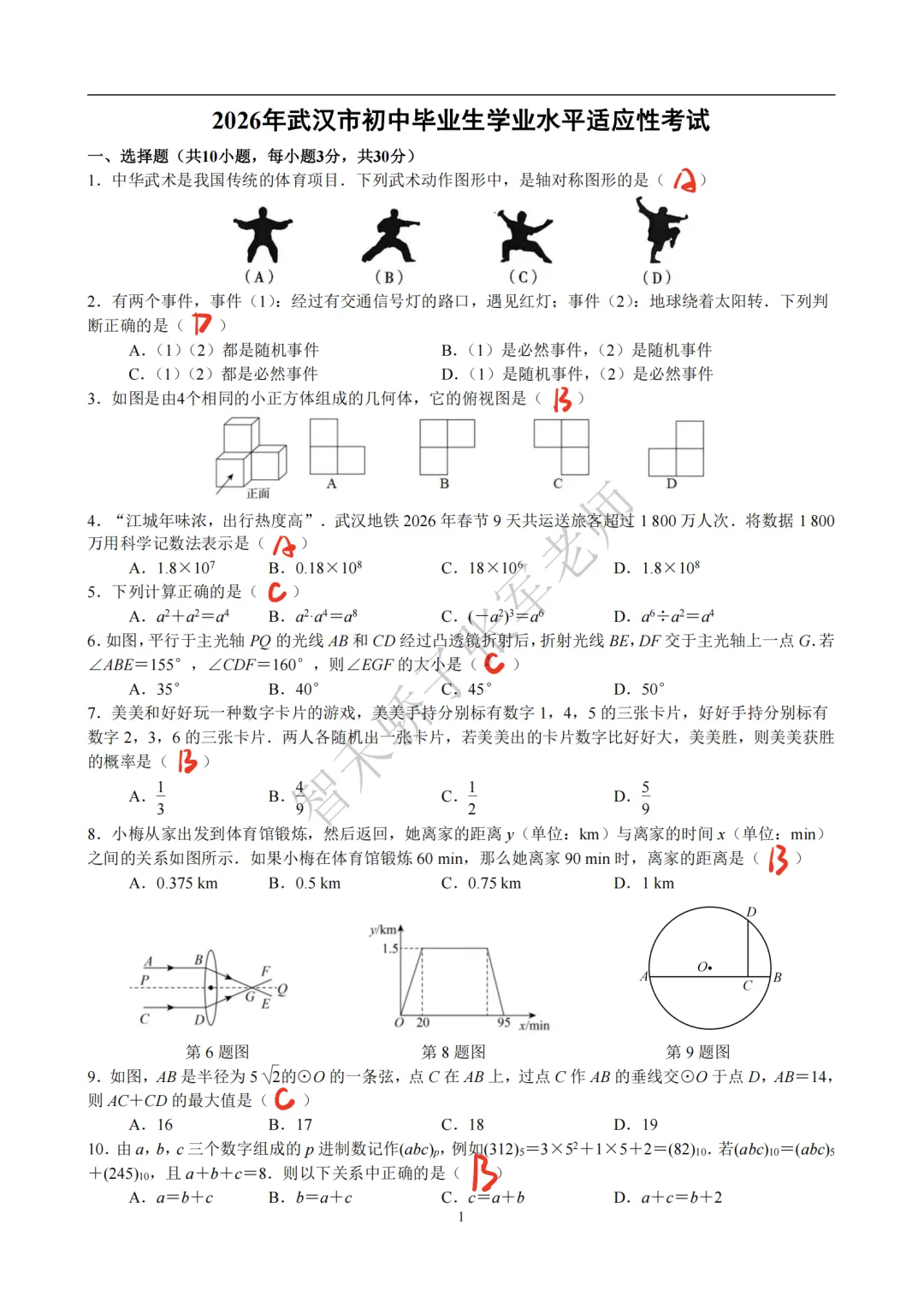 2026四调数学试卷分析 第1张 2026四调数学试卷分析 第1张