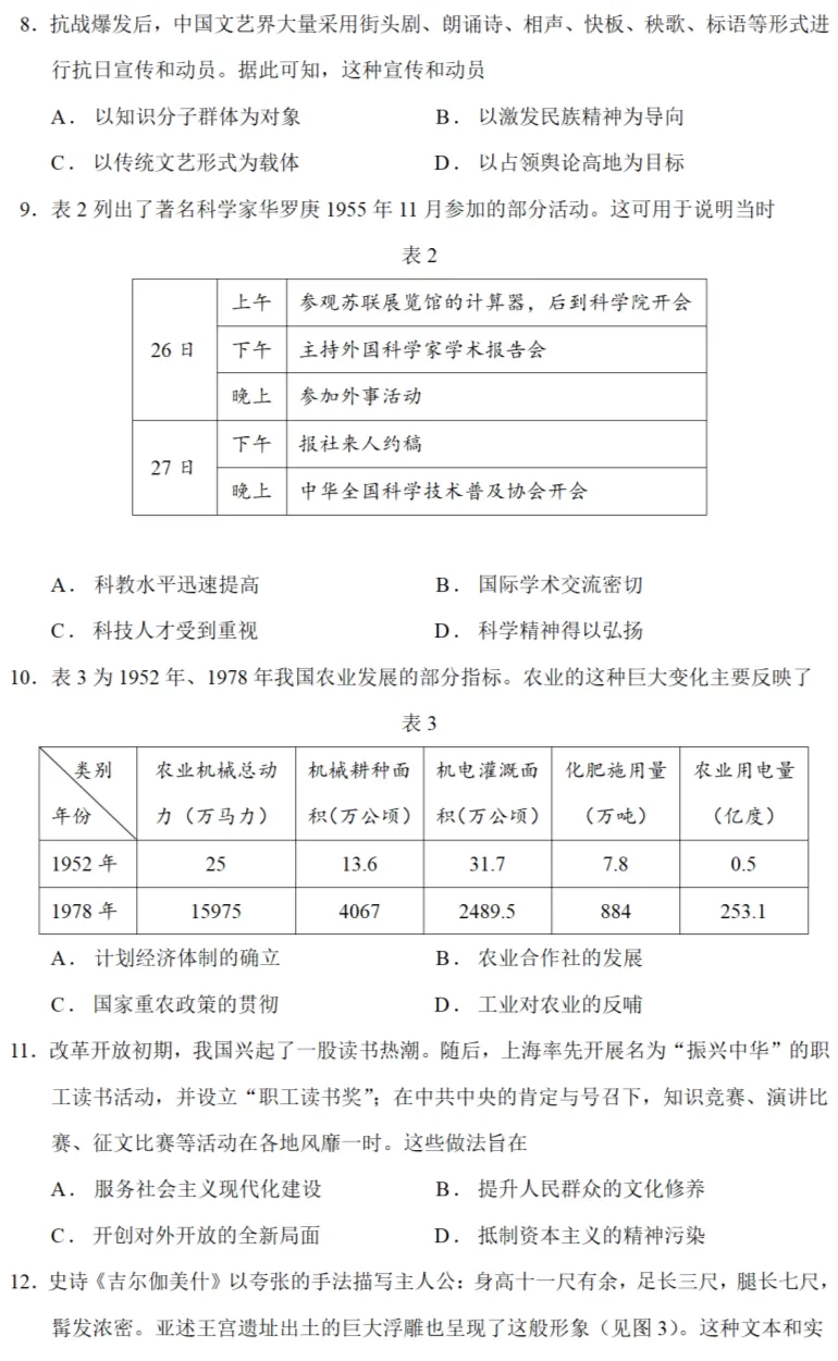 高考真题|2023年高考福建卷历史试题和答案 第3张