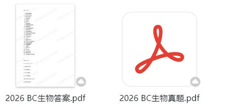 2026 英国生物挑战BC真题+答案免费领!提前布局BBO/USABO黄金备考期! 第1张