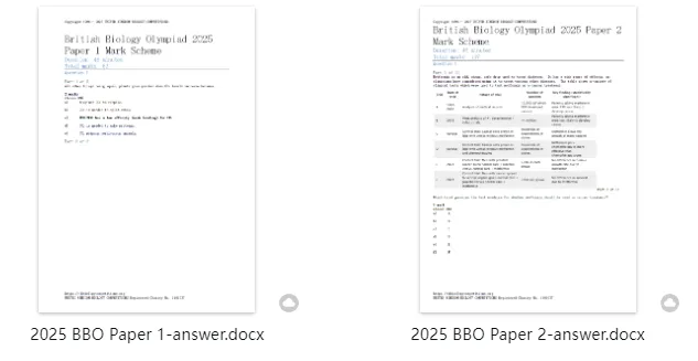 2026 英国生物挑战BC真题+答案免费领!提前布局BBO/USABO黄金备考期! 第15张