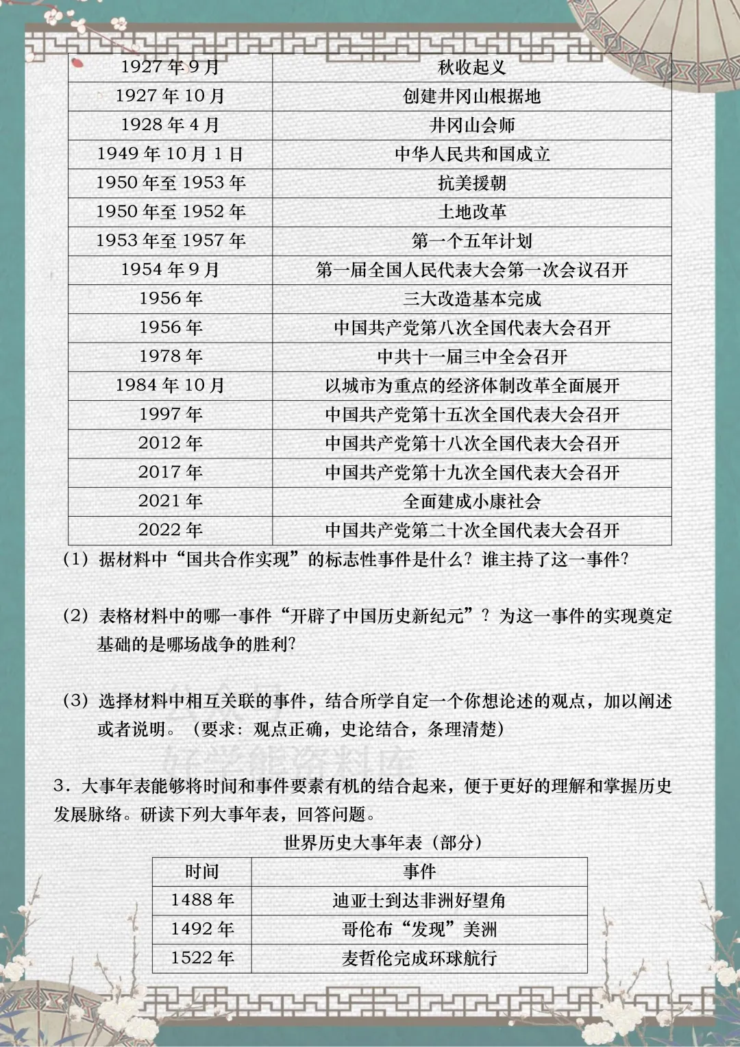 【中考复习】2026中考历史小论文专项突破 第4张