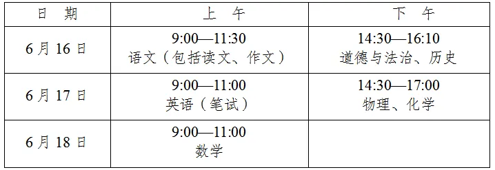 南通中考时间定了! 第4张