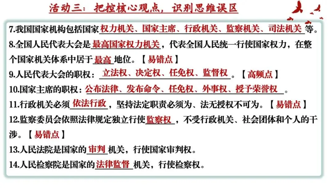 笃行备中考|专题复习优秀课例展示《认识国家机关 践行人民民主》 第32张