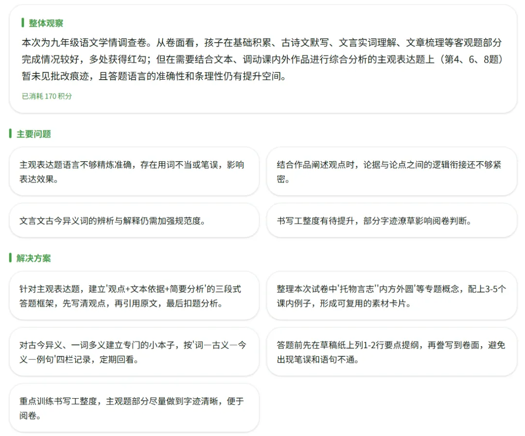 操作使用指南【初三语文试卷错题诊断海报】 第18张