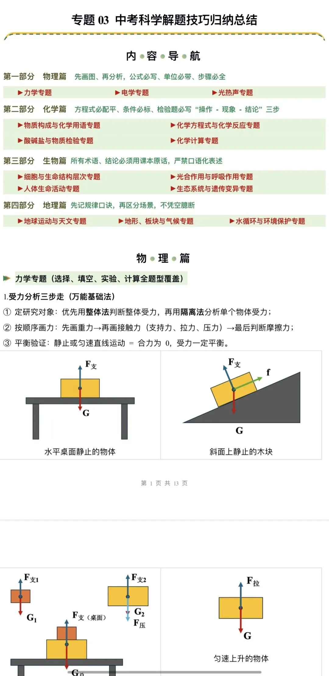 2026年中考科学浙教版:二轮复习讲义+重难压轴易错热点题型专练+综合检测共107份含答案详解 | 完整电子版文档可下载打印 第38张