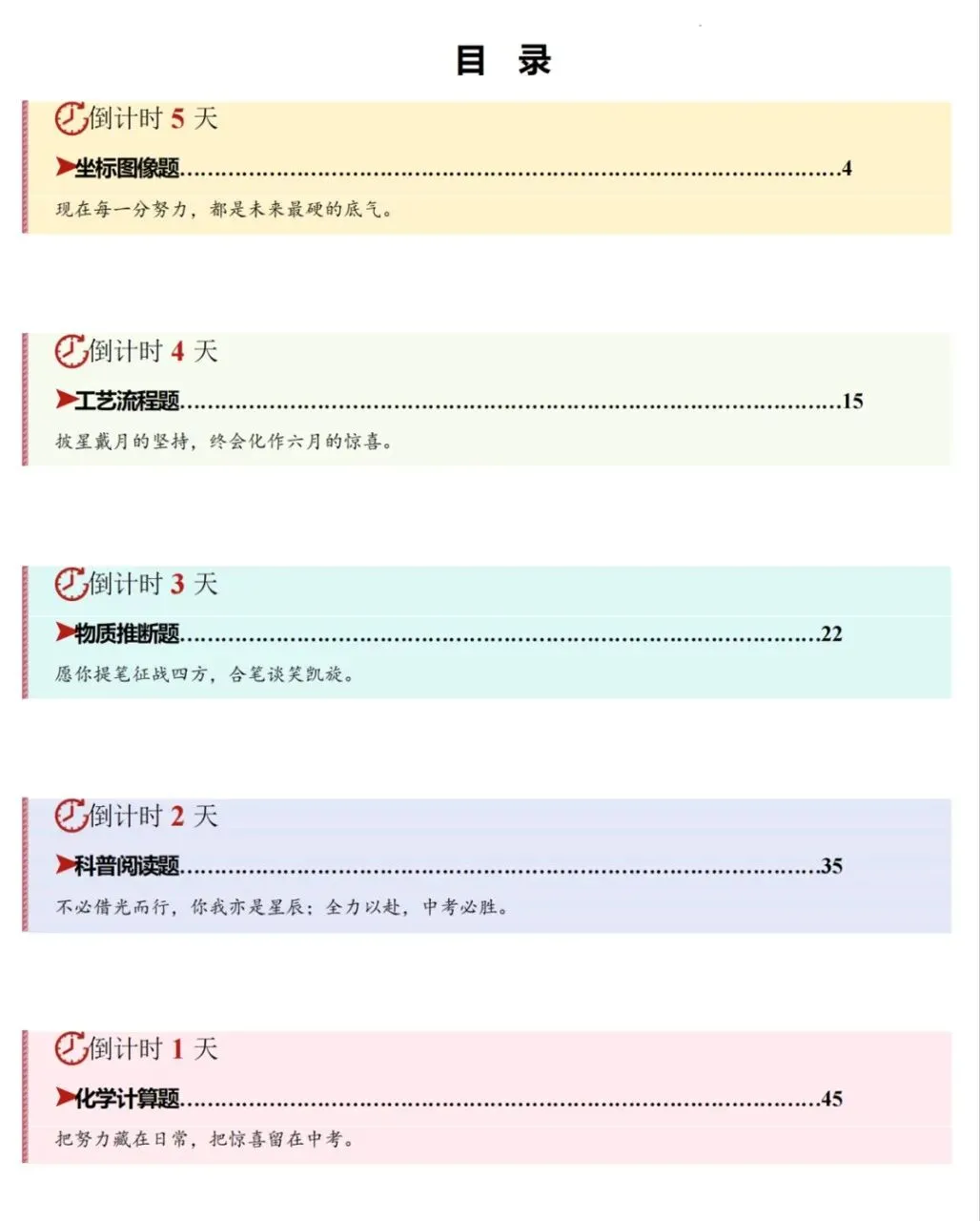 2026《中考考前20天冲刺攻略讲义》语文、数学、物理、化学PDF高清电子版,网盘打包免费下载 第13张