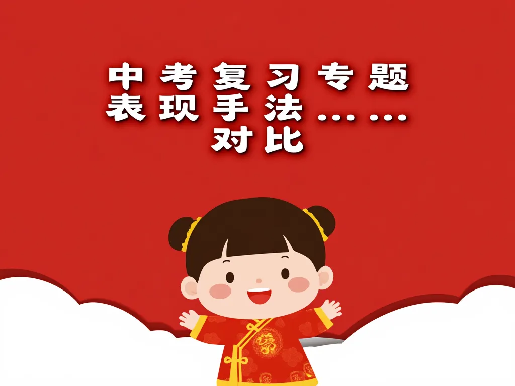 中考复习专题表现手法——对比、衬托 第1张