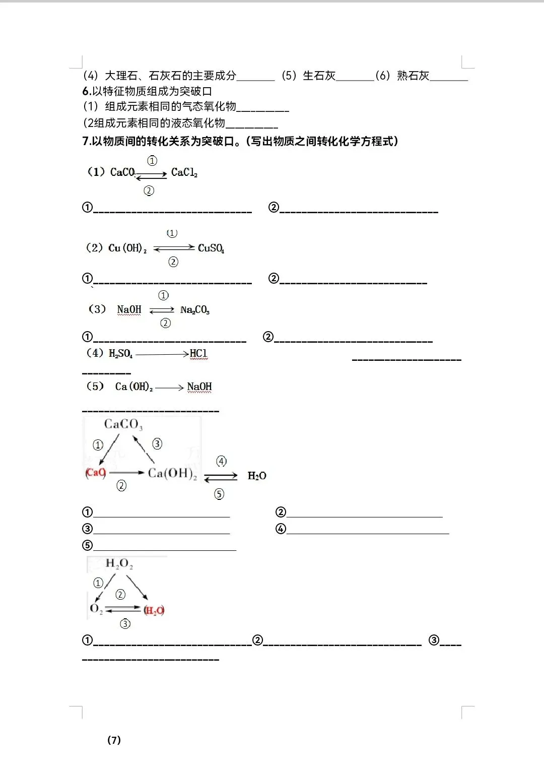 中考化学~物质转换与推断专题 第2张