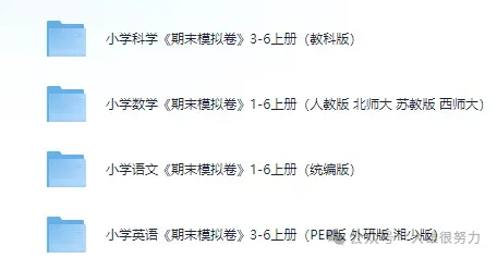 2026年最新全国各地各市【小学期末真题】||2026年1-6年级期末历年试卷及答案解析(电子版免费下载) 第3张