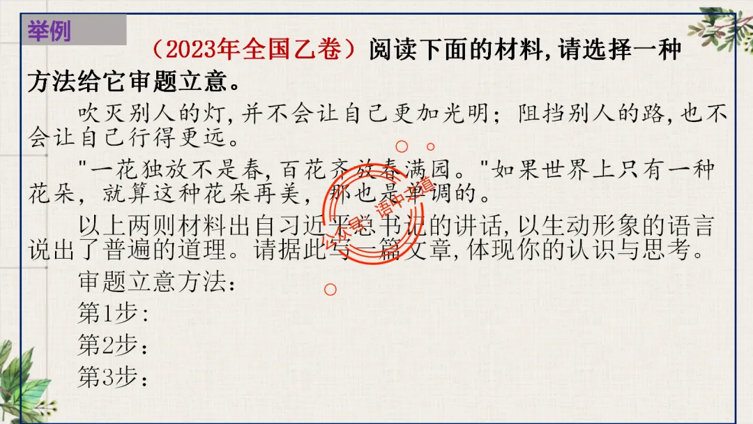 【关键词法】语文作文审题立意【锚定高考真题+顺应高考趋势】 第89张