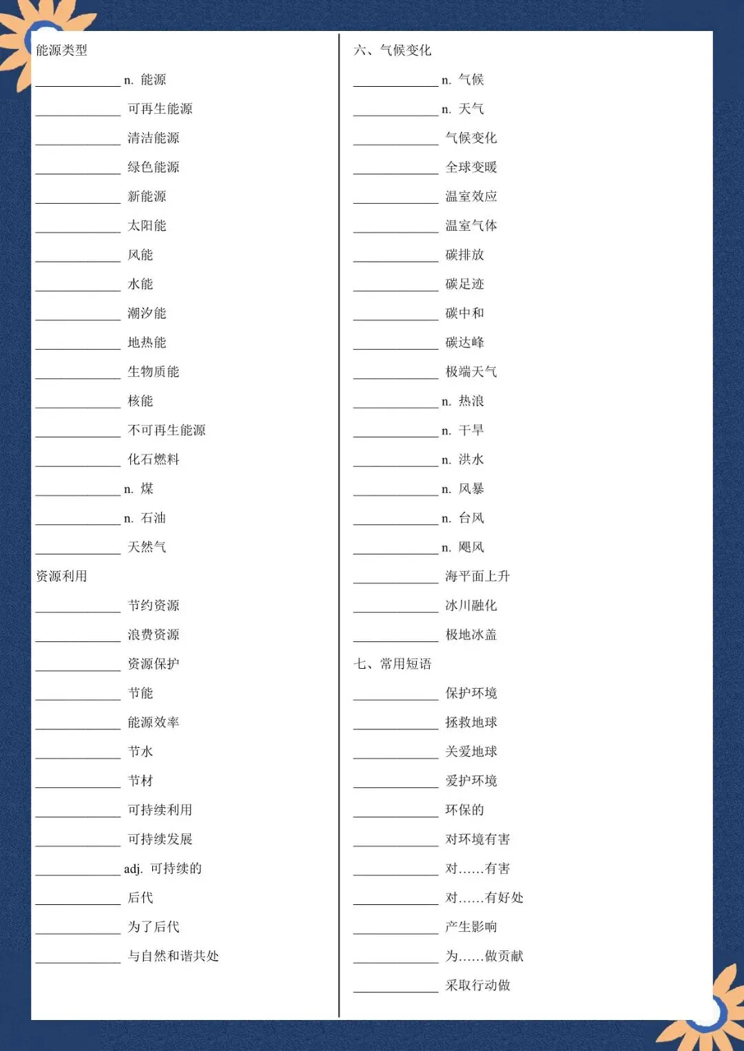 2026 春人教版中考英语满分作文高频单词+模板知识点总结(默写版+背诵版)(电子版可打印) 第16张