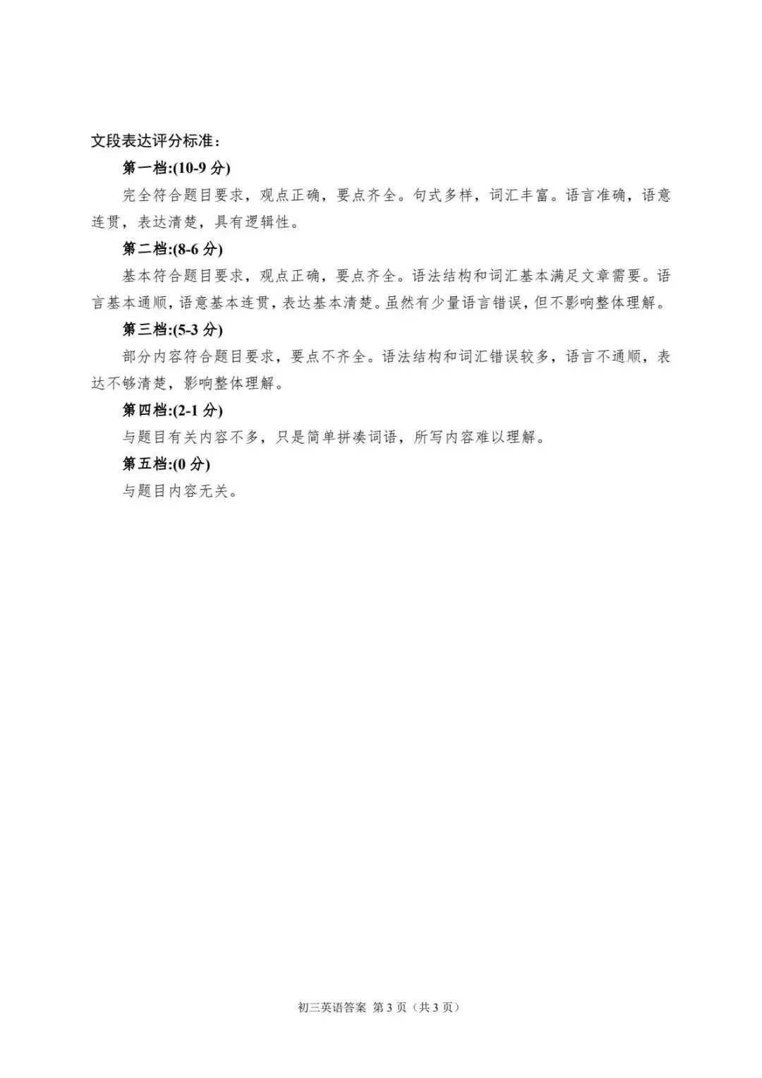 2026年北京昌平区初三一模试卷及解析(语数英物道) 第12张