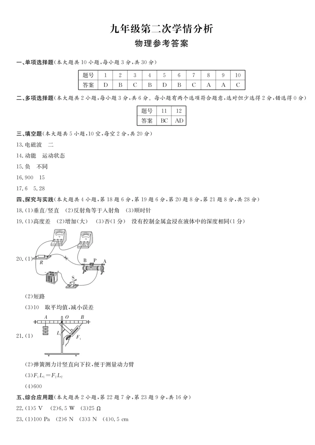 重磅!长郡集团初三二模真题试卷及答案来了 第35张