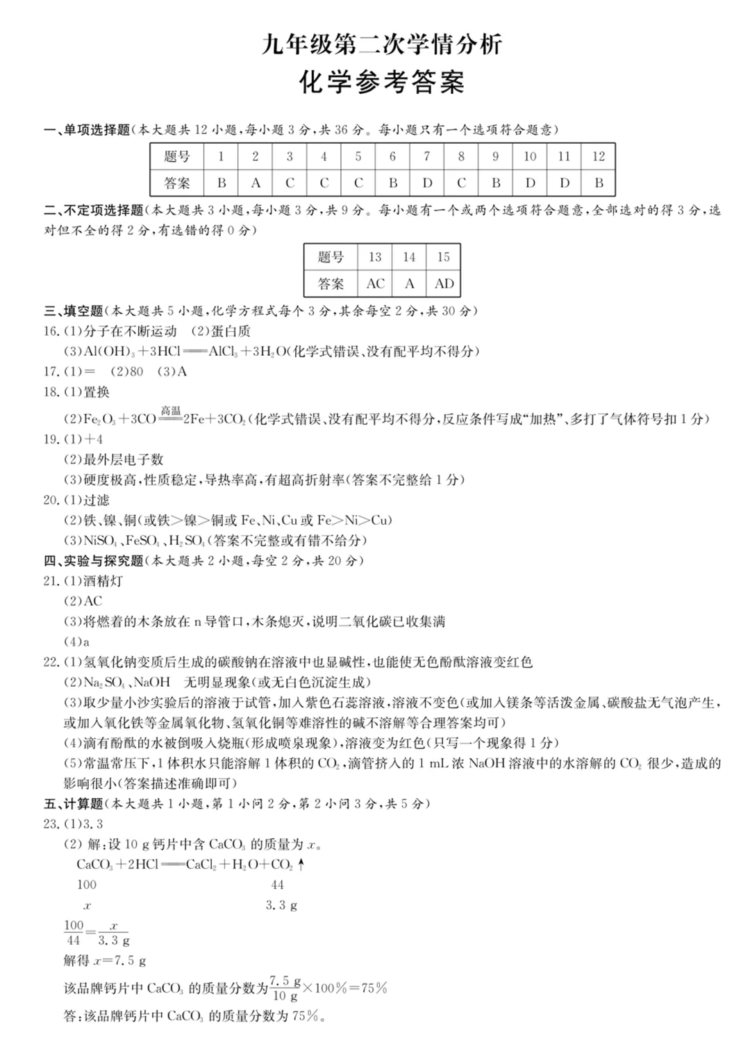 重磅!长郡集团初三二模真题试卷及答案来了 第44张