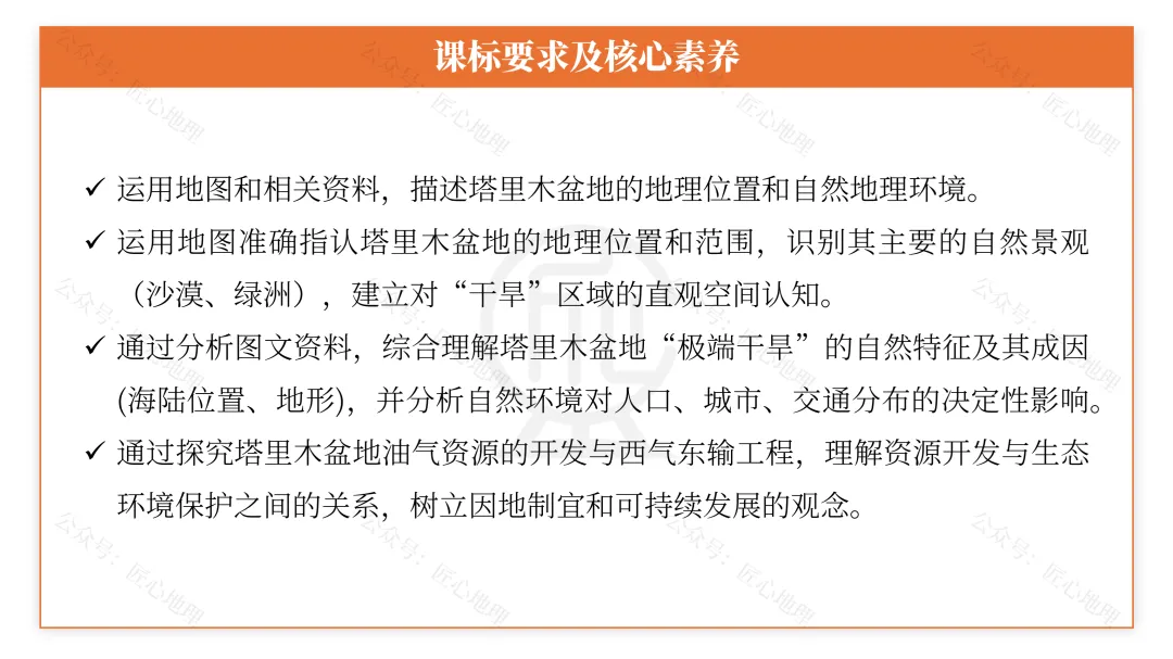 新教材 | 中考一轮复习·干旱的宝地——塔里木盆地(课件+导学单+练习题) 第21张