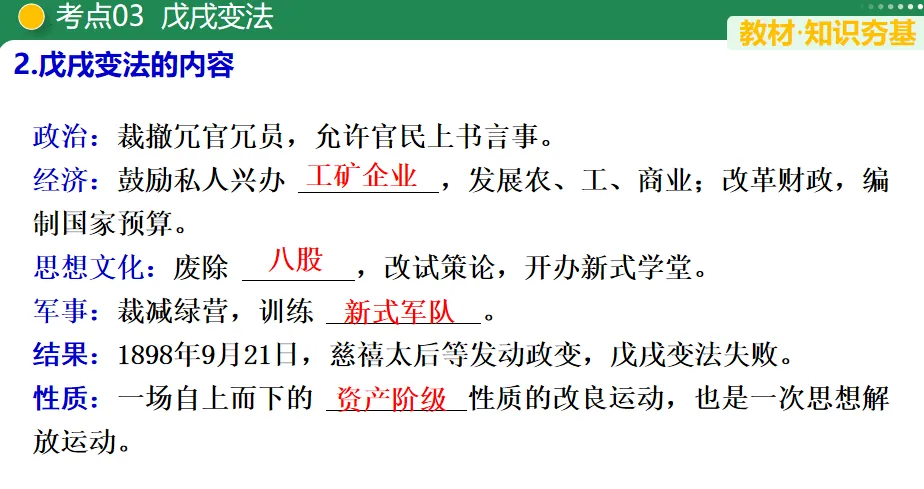 【中考复习专题】近代化的早期探索与民族危机的加剧 第12张