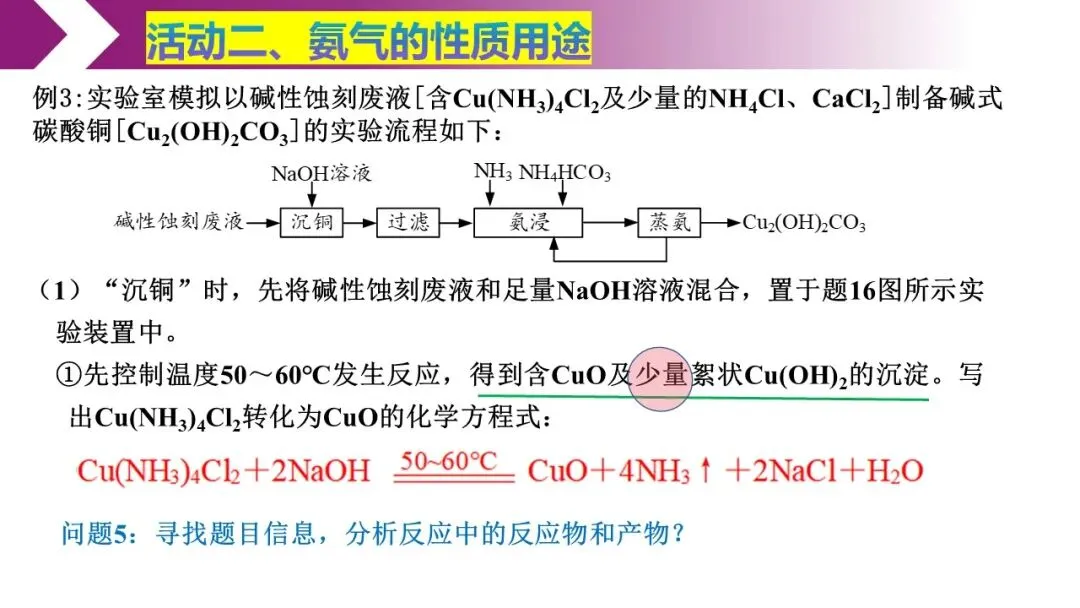 再探氨气——高三二模试卷讲评 第12张