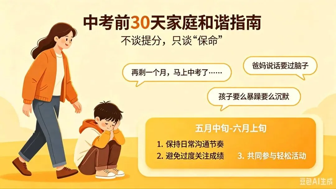 中考最后30天,请把家里的“战场”变成“加油站” 第2张