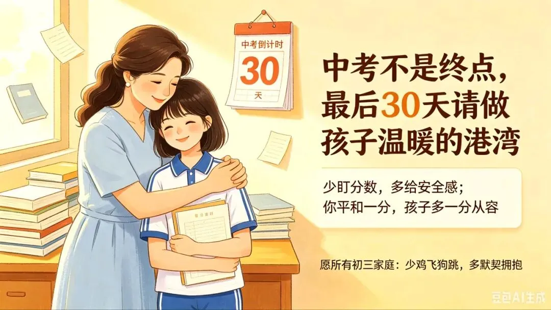 中考最后30天,请把家里的“战场”变成“加油站” 第6张