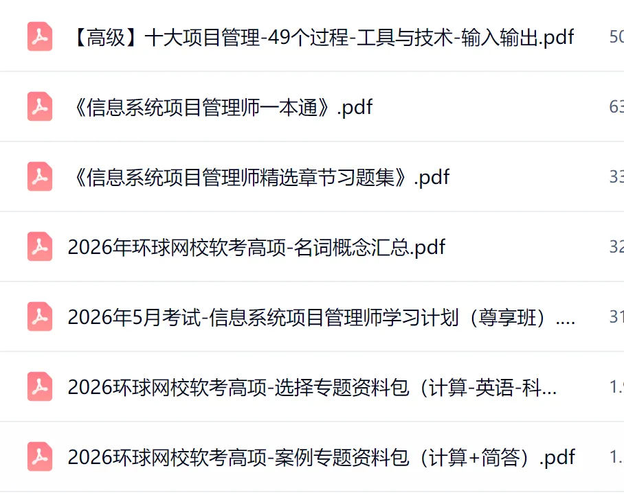 2026软考高项历年真题15-24年+高项一本通+案例专项+论文专项等 第4张