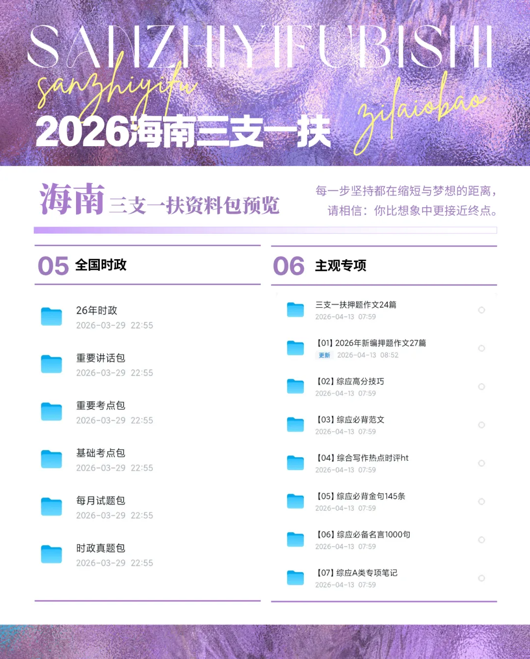 海南三支一扶历年真题+时政+三农专项+农业农村专项+乡村振兴专项等 第3张