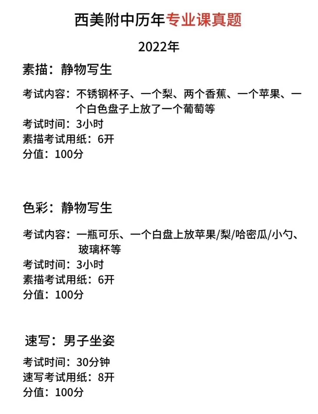 2026年|近几年西美附中专业课真题回顾 第7张