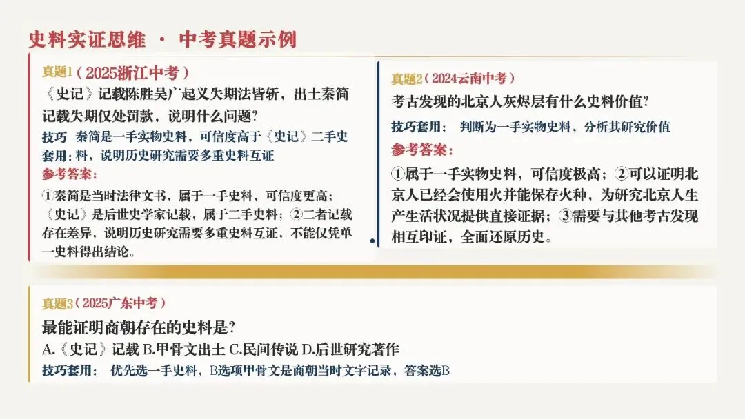 中考复习 | 初中历史10类核心思维解题方法 第14张