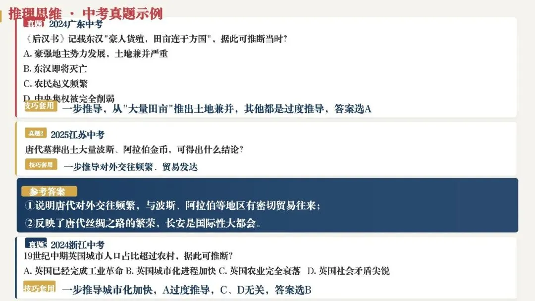 中考复习 | 初中历史10类核心思维解题方法 第16张