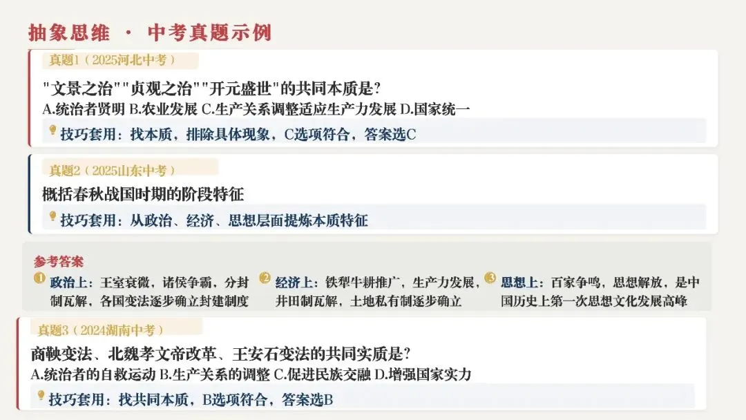中考复习 | 初中历史10类核心思维解题方法 第18张