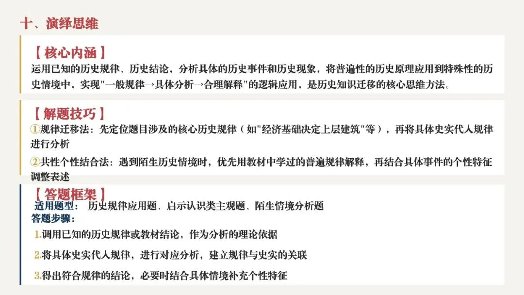 中考复习 | 初中历史10类核心思维解题方法 第19张