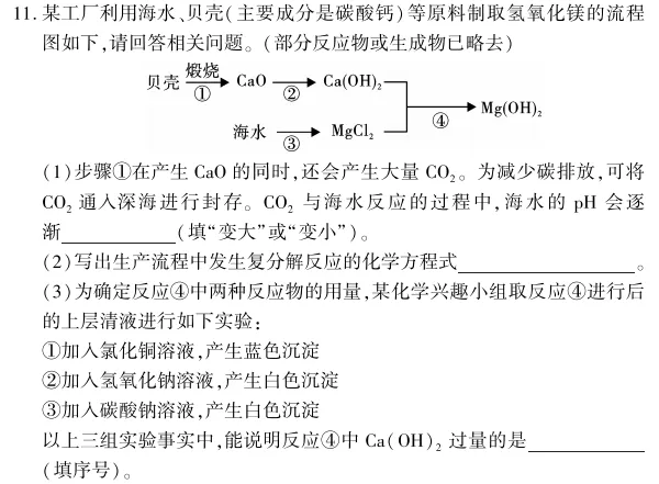 中考冲刺丨化学专项,分类练习4 第7张