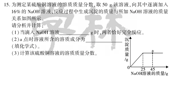 中考冲刺丨化学专项,分类练习4 第12张