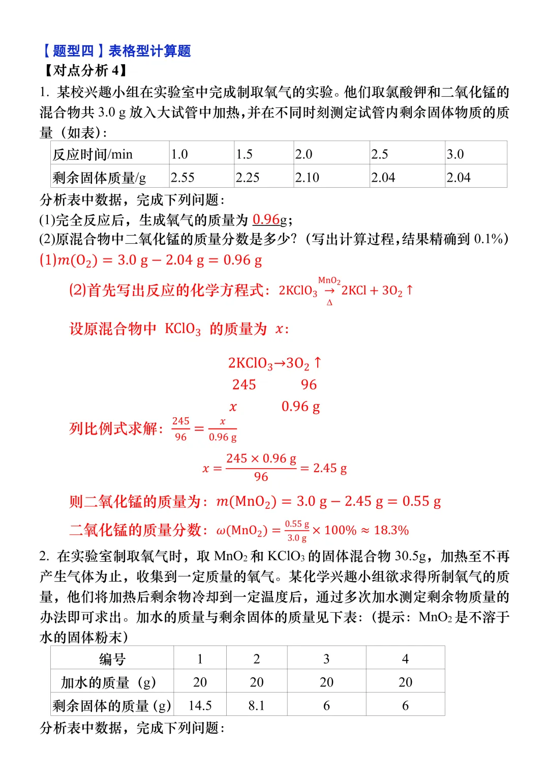 2026中考专题突破【化学方程式的相关计算】五大常考题型,考前必练! 第5张 2026中考专题突破【化学方程式的相关计算】五大常考题型,考前必练! 第5张