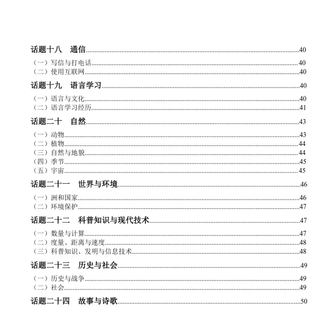 最后冲刺神器-中考英语新课标热点话题必备词汇(记背+默写版)可下载打印 第4张