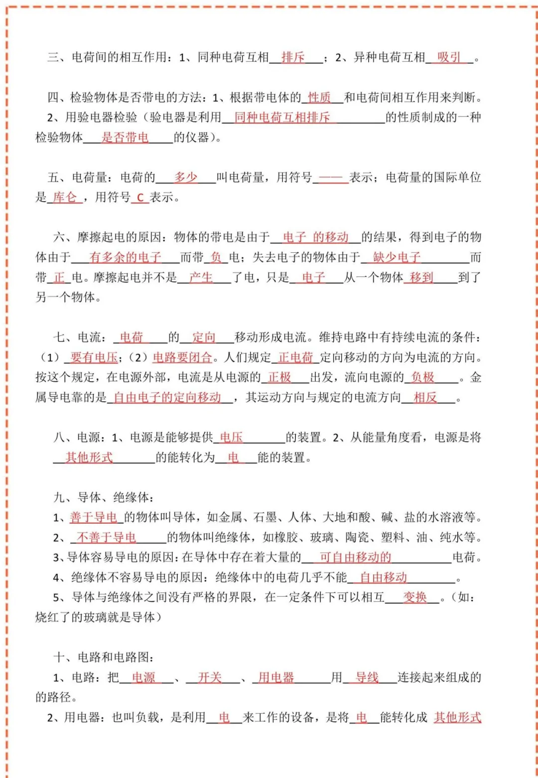 中考物理核心公式表+核心考点(建议收藏) 第16张