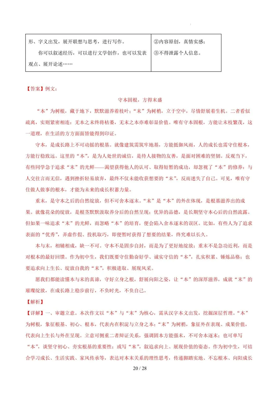 2026各地模拟考作文及范文合集 第33张