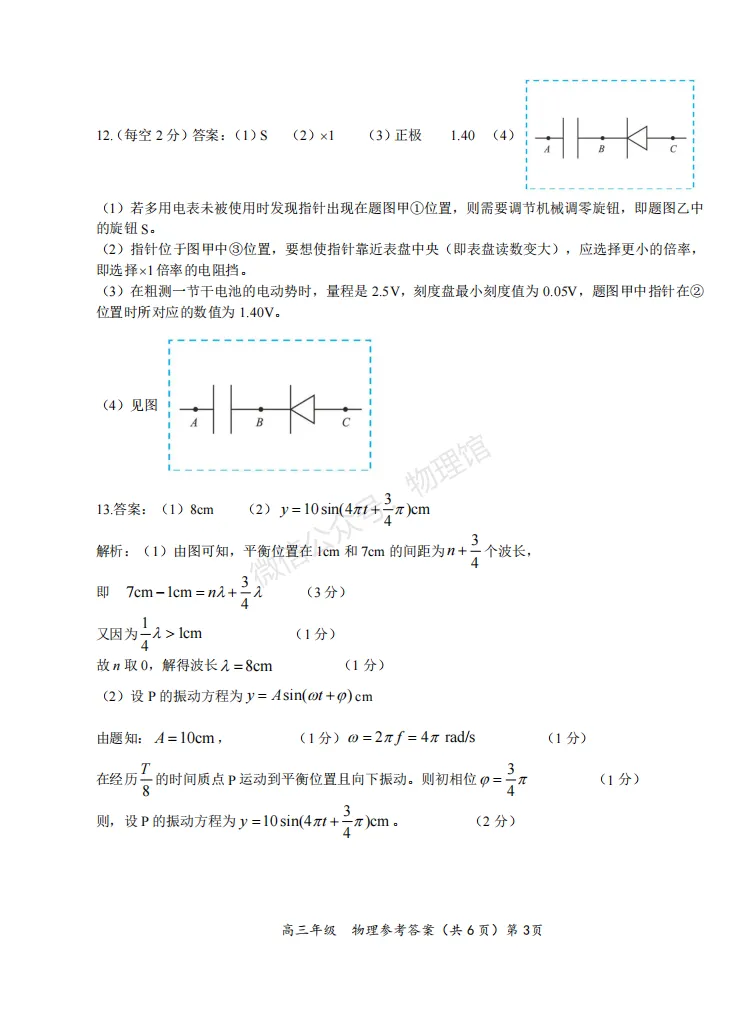 湖北省鄂东南联盟学校2026年5月高三模拟考试物理含答案 第9张